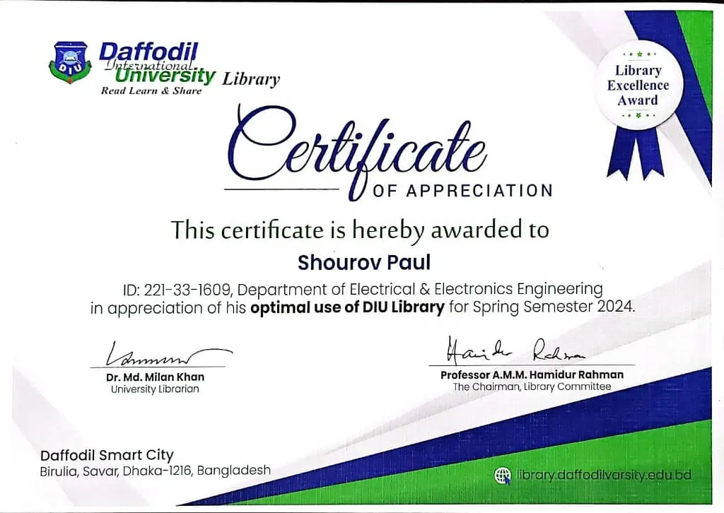 Library Excellence Award