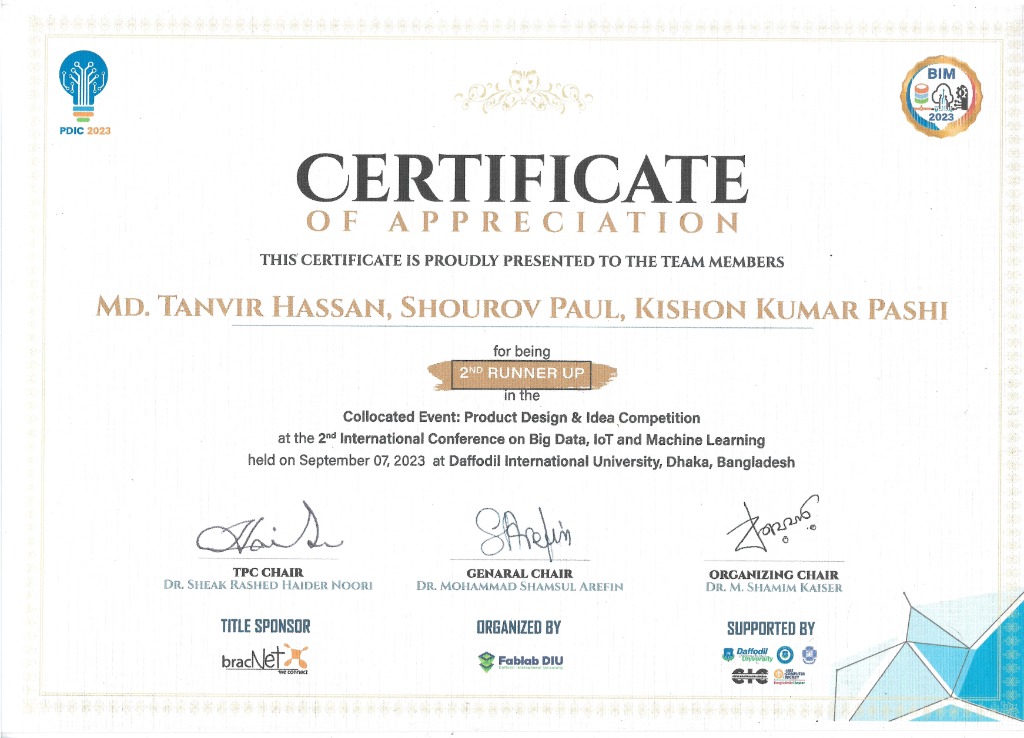 2nd Runner Up - Product Design & Idea Competition