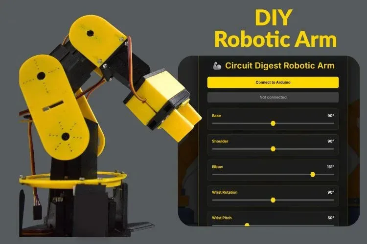 DIY Arduino Robotic Arm project cover