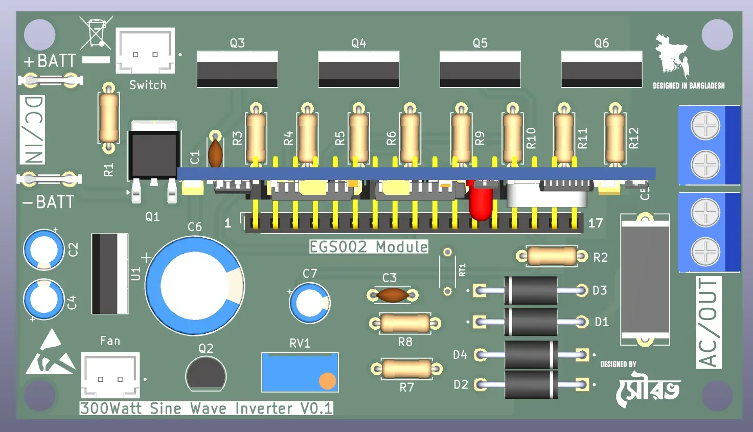 300W Pure Sine Wave Inverter