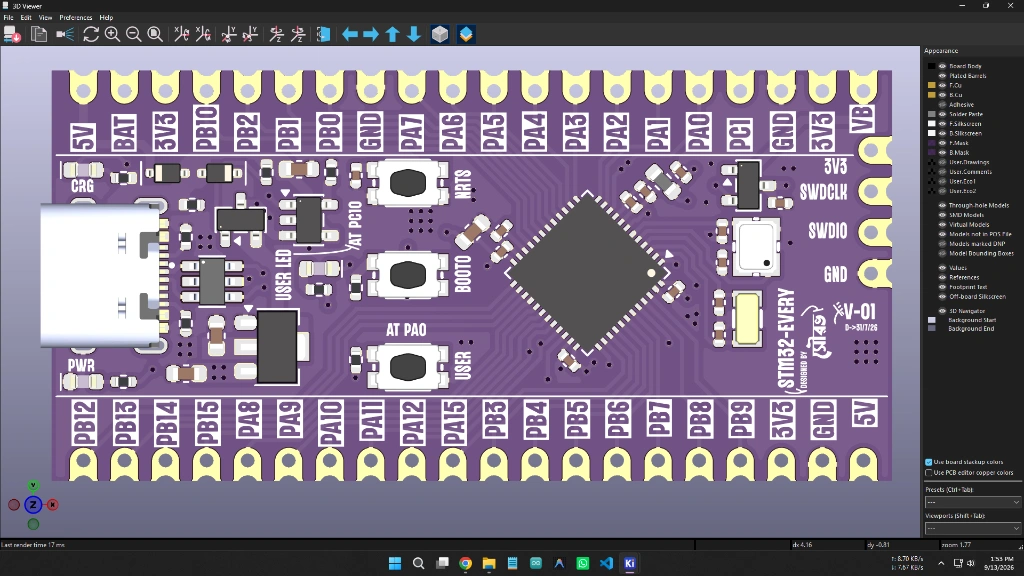 KiCad 3D Assembly Inspection